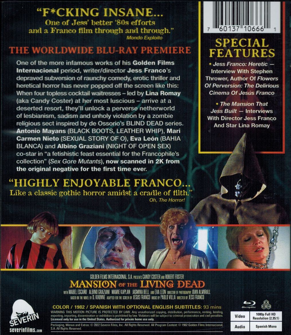 Mansion of the Living Dead [Blu-ray] [US]