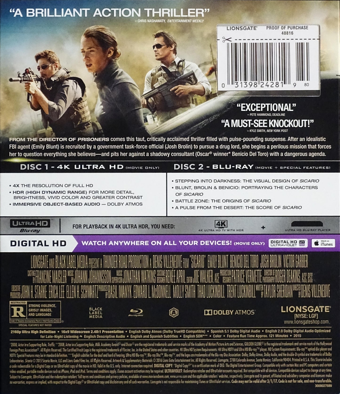 Sicario [4K UHD] [US]