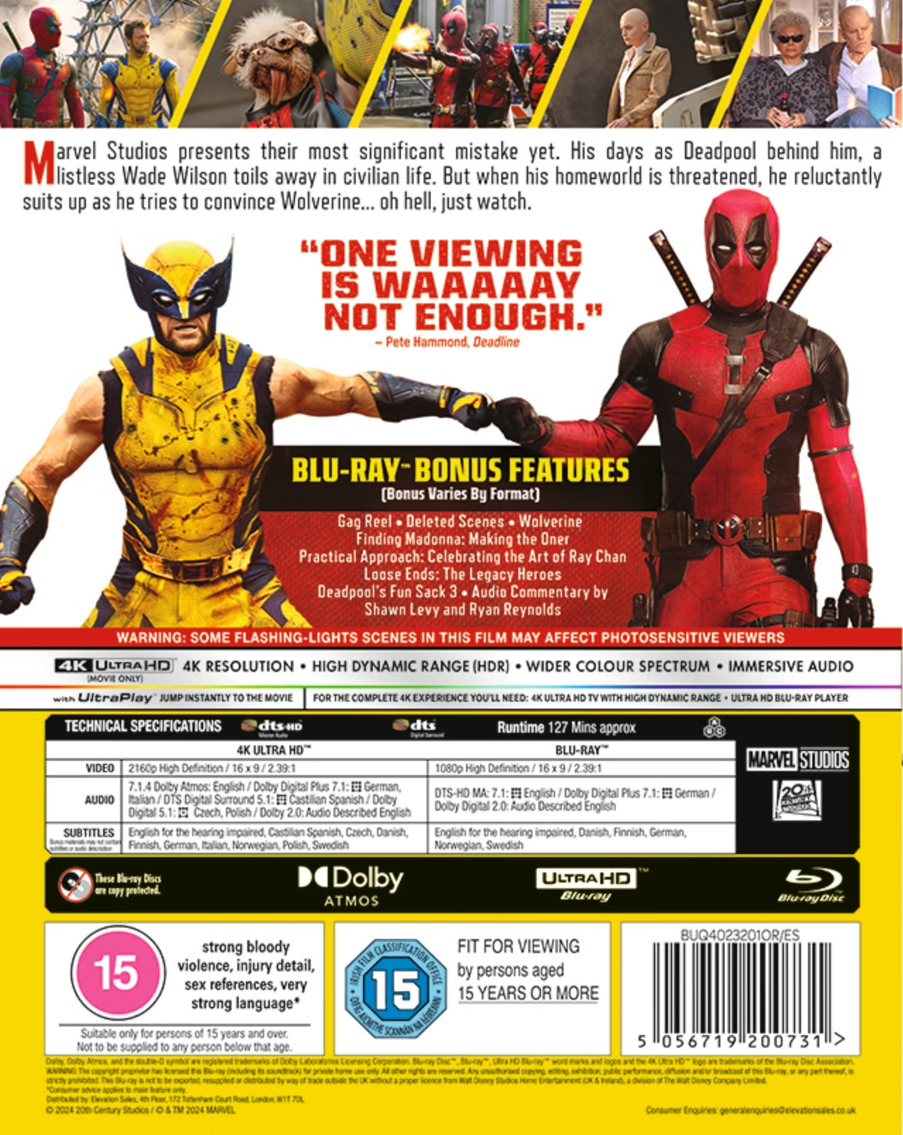 Deadpool & Wolverine [4K UHD] [UK]