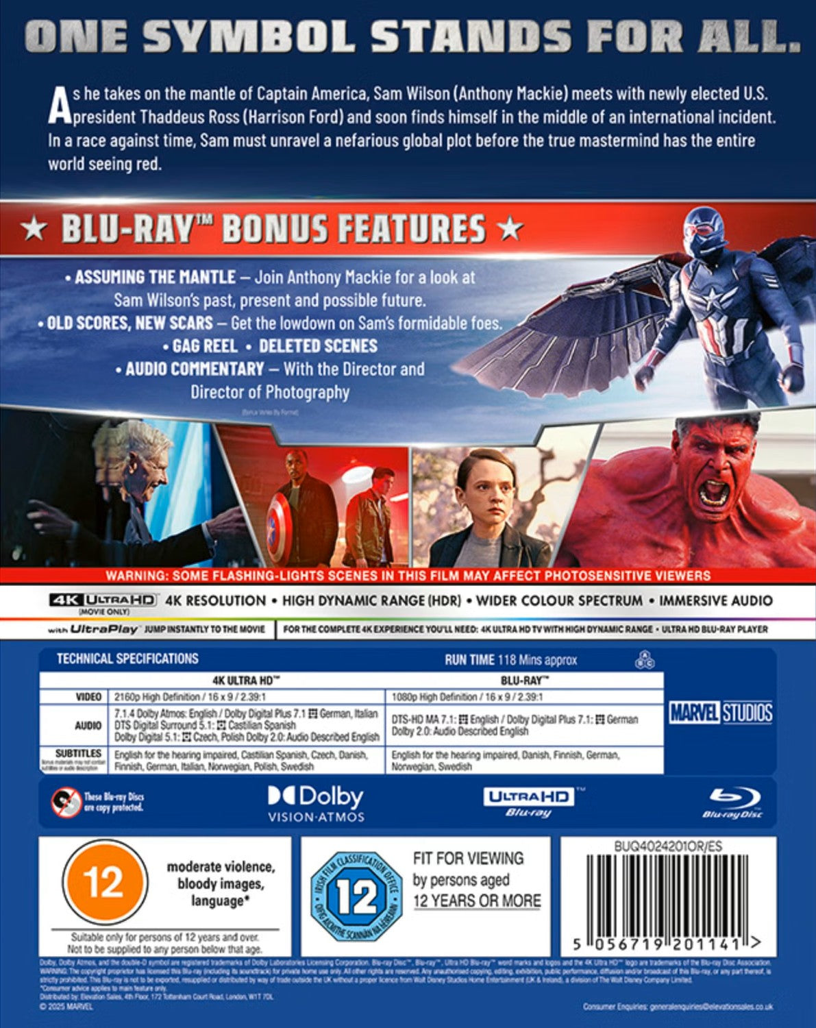 Captain America - Brave New World [4K UHD] [UK]