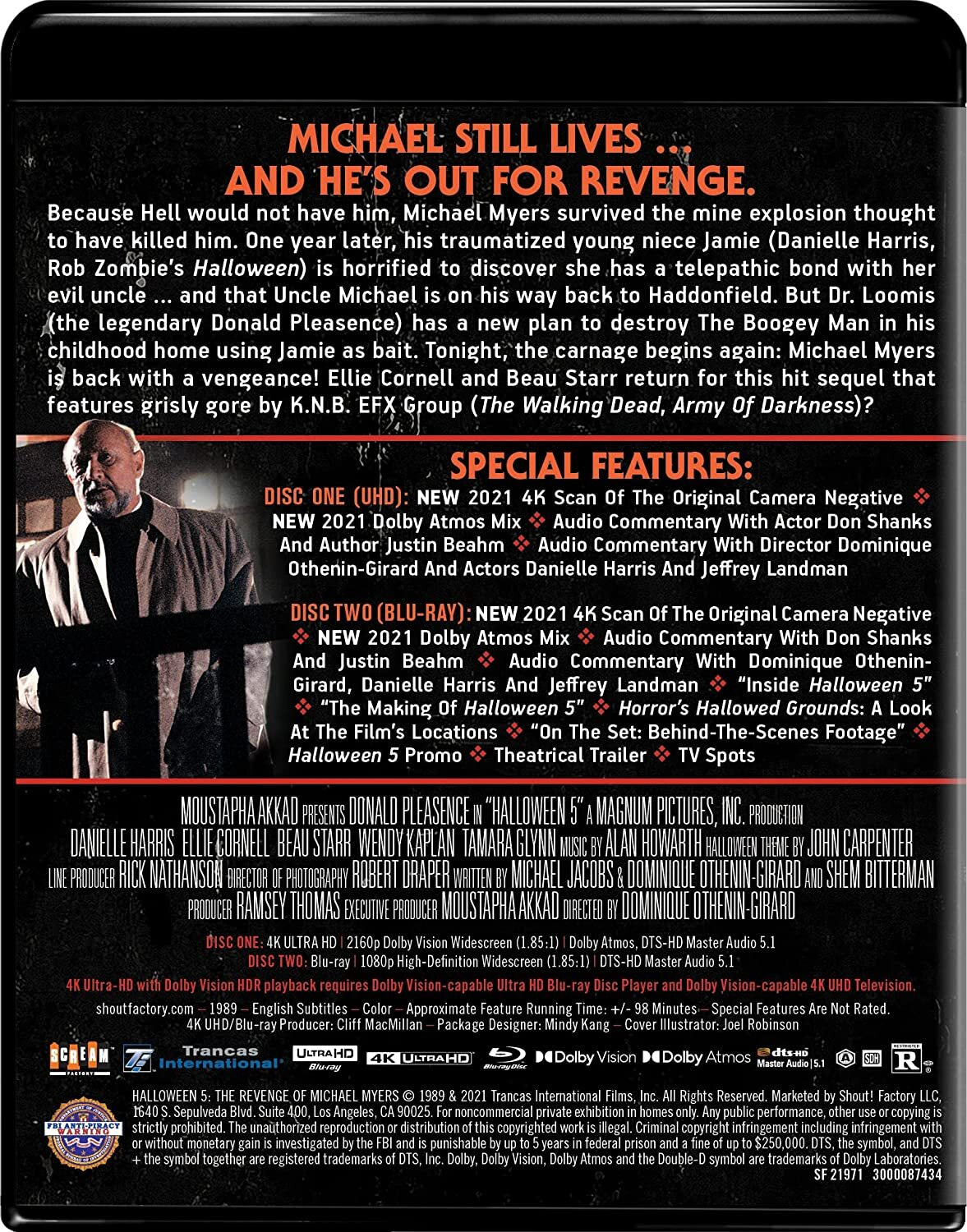 Halloween 5: The Revenge of Michael Myers [4K UHD] [US]