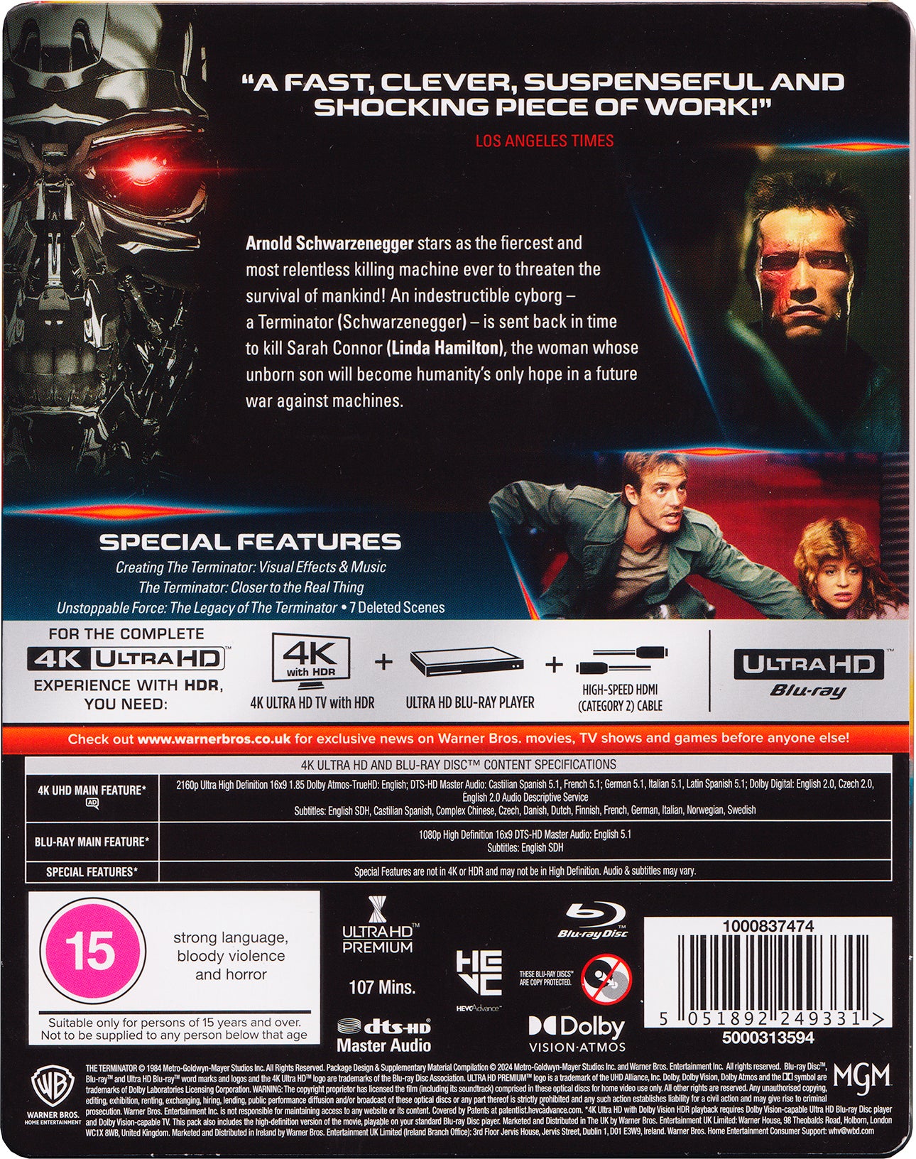 The Terminator [Limited Edition] [Steelbook] [4K UHD] [UK]