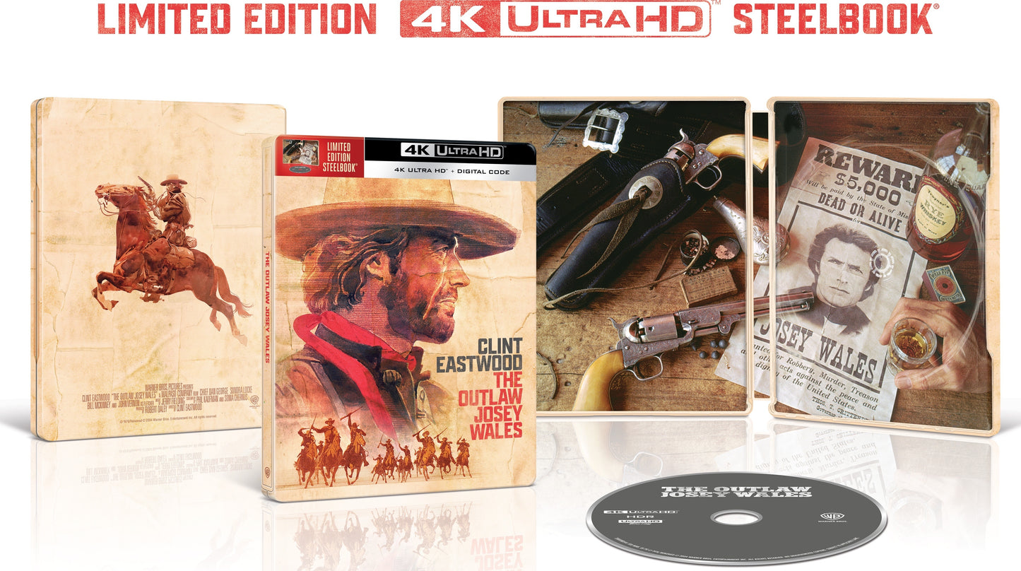 The Outlaw Josey Wales (Limited Edition) [Steelbook] [4K UHD] [UK]