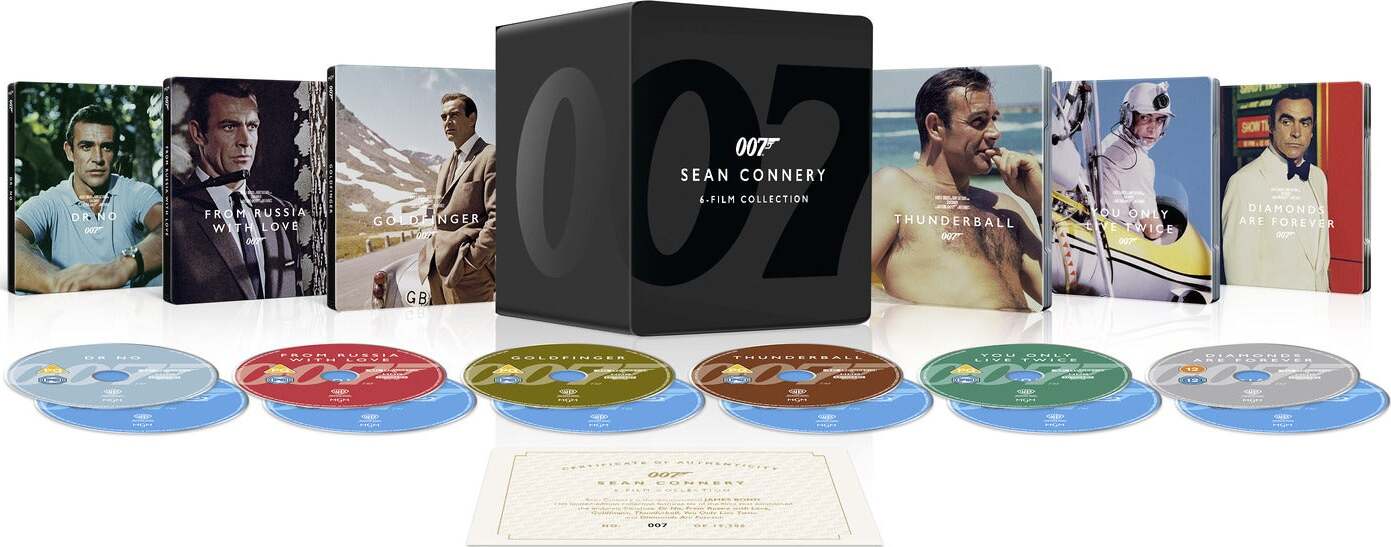 James Bond - Sean Connery Collection (Limited Edition) [Steelbook] [4K UHD] [UK]