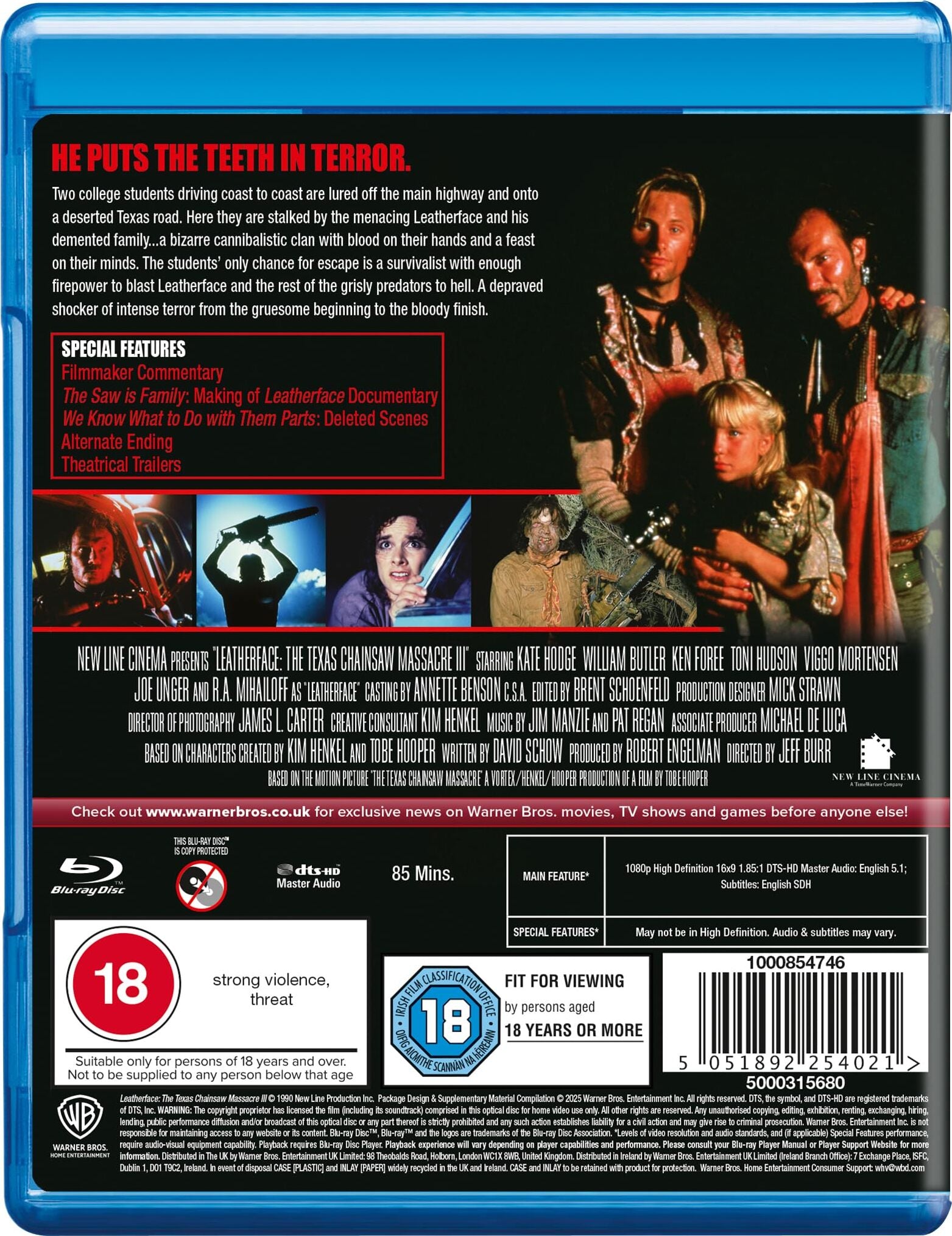 Leatherface - The Texas Chainsaw Massacre 3 [Blu-ray] [UK