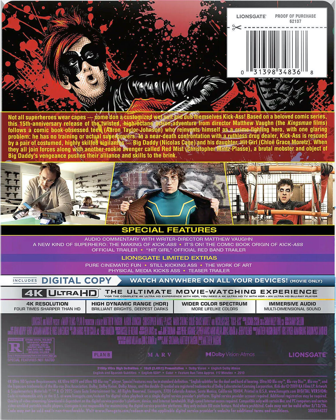 Kick-Ass (Lionsgate Limited Exclusive) [Steelbook] [4K UHD] [US]