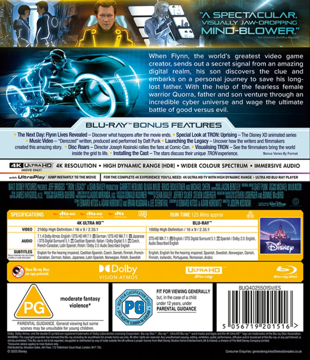 Tron: Legacy (Limited Edition) [Steelbook] [4K UHD + Blu-ray] [UK]