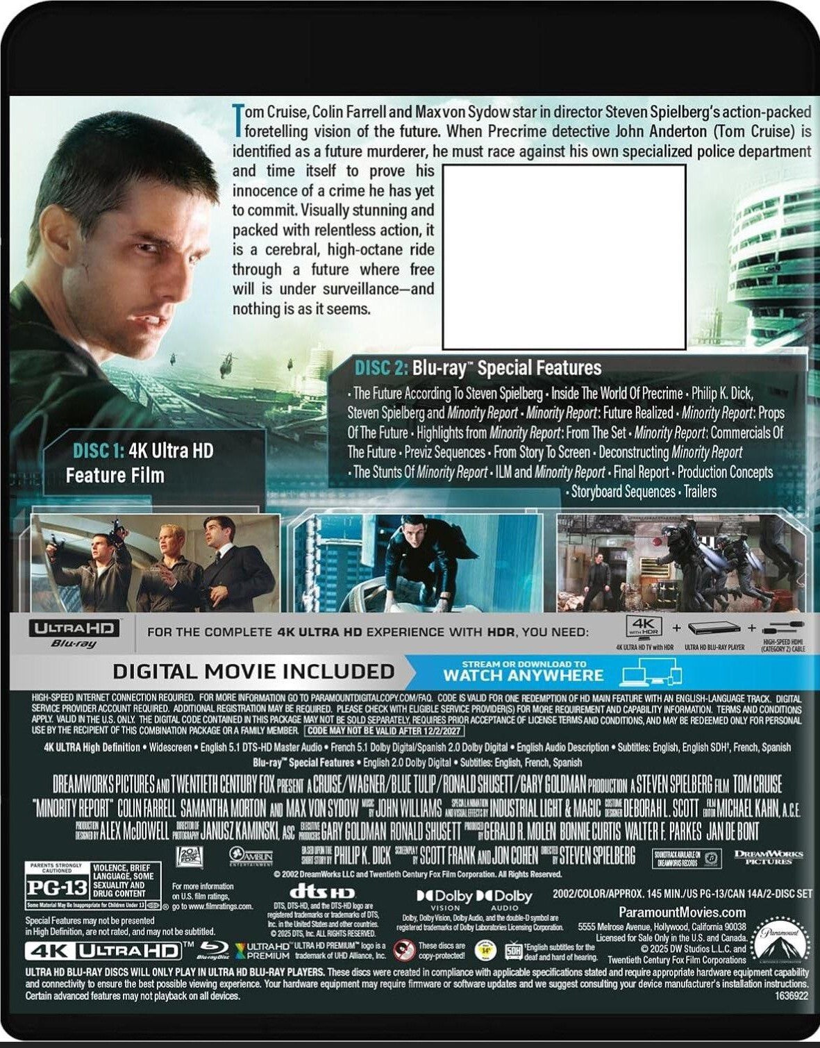 Minority Report [4K UHD] [US]