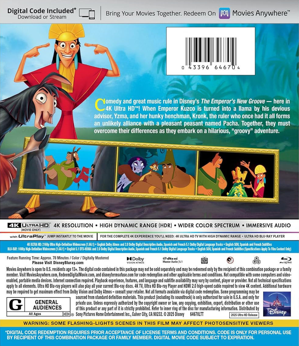 The Emperor's New Groove [4K UHD] [US]