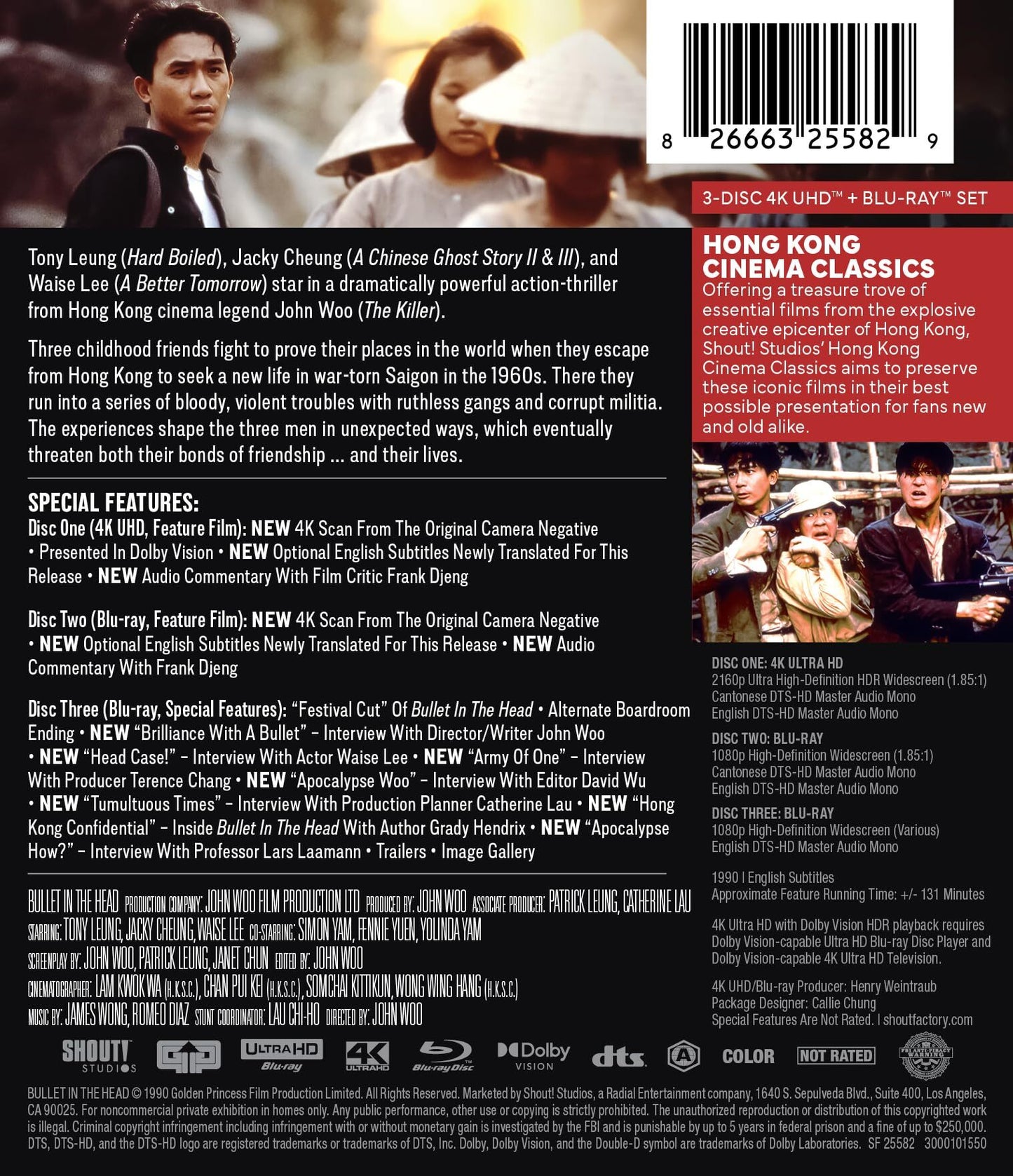 Bullet in the Head [4K UHD] [US]