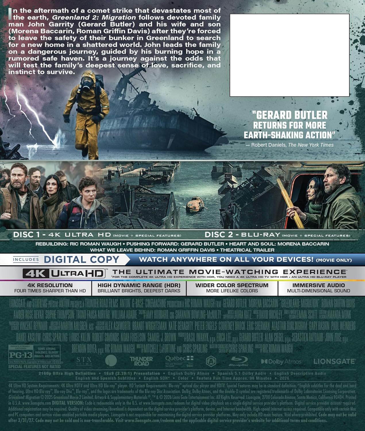 Greenland 2: Migration [4K UHD] [US]