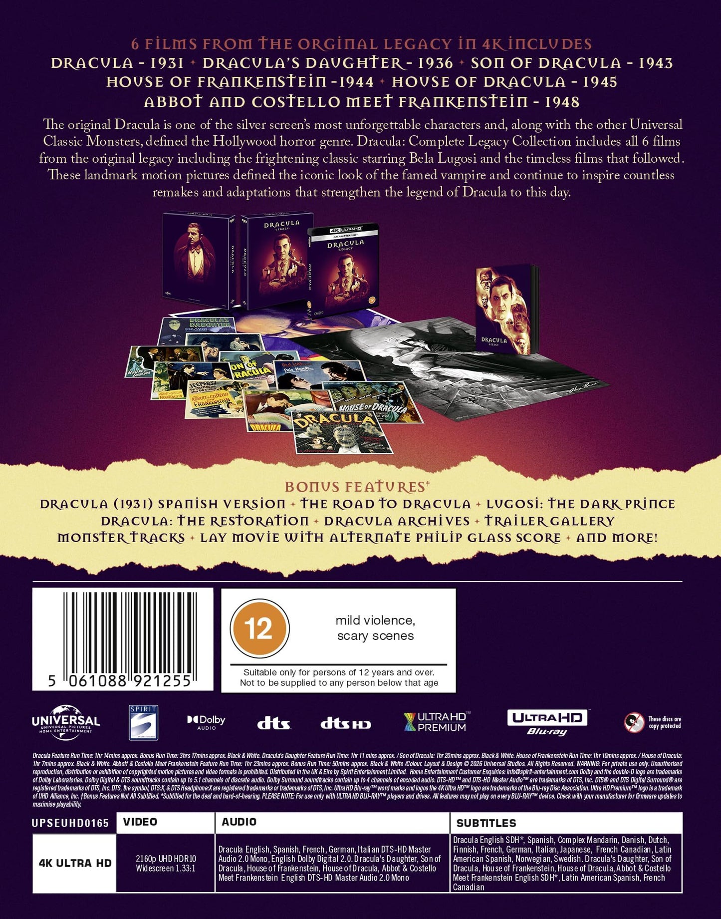 Dracula Legacy (Ultimate Collector's Edition) [4K UHD] [UK]