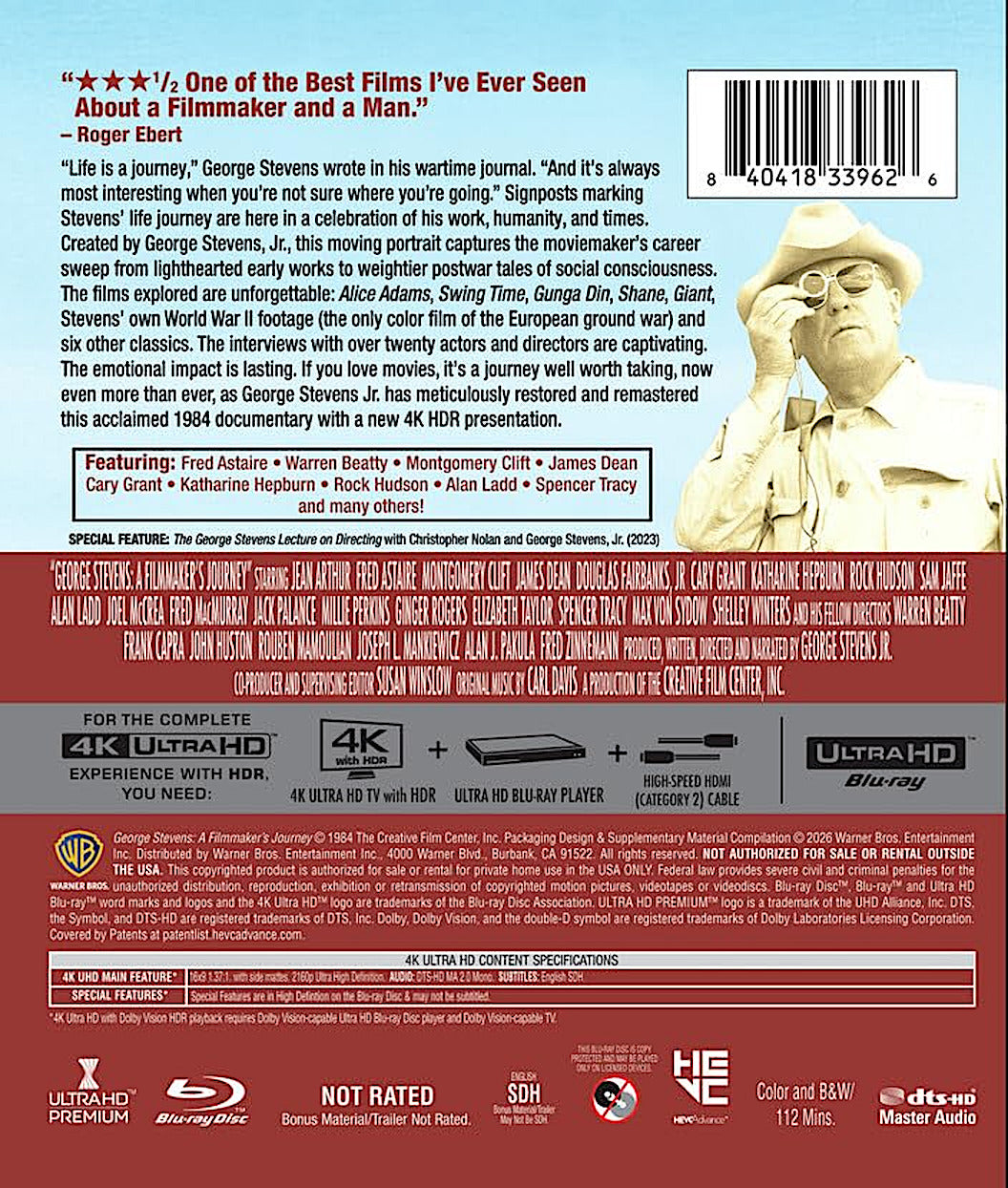 George Stevens: A Filmmaker's Journey [4K UHD] [US]