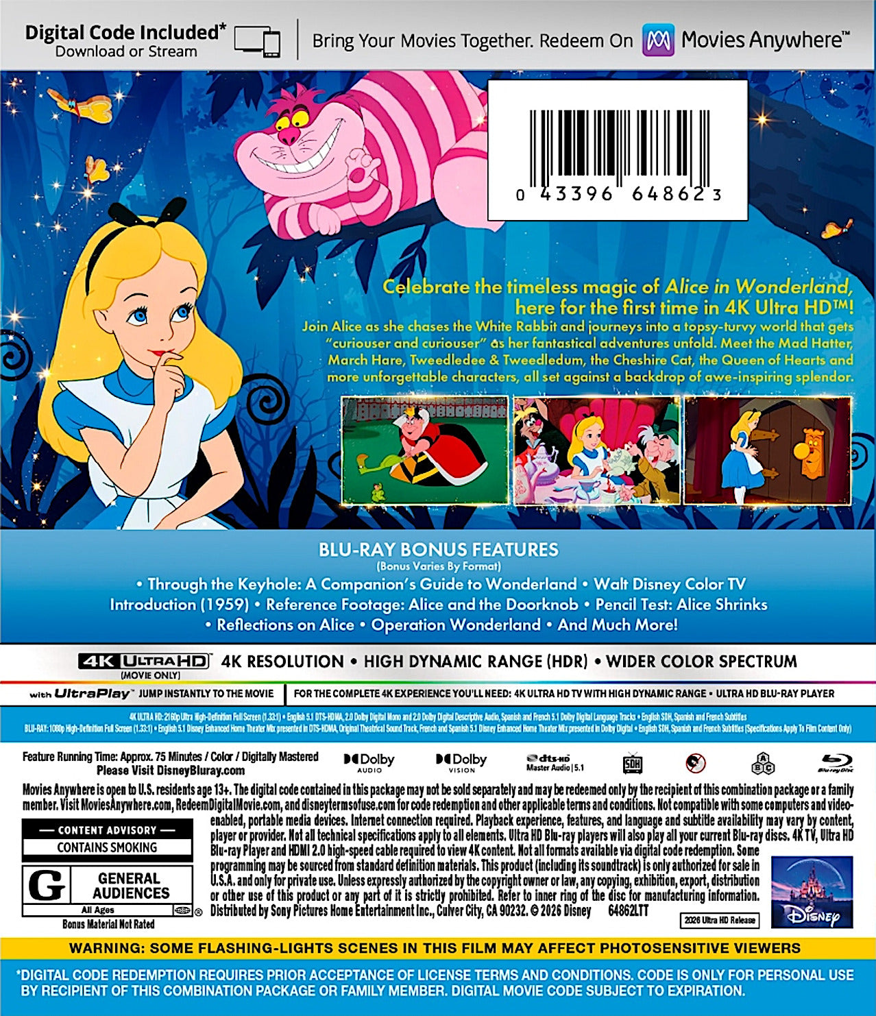 Alice in Wonderland [4K UHD] [US]