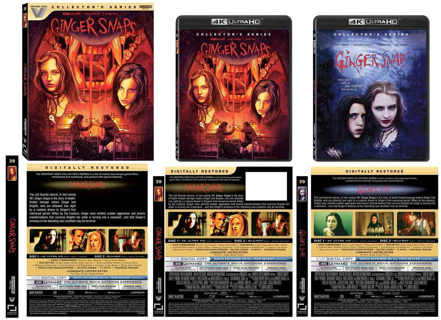 Ginger Snaps (Lionsgate Limited Exclusive/Vestron Collector's Series) [4K UHD] [US]