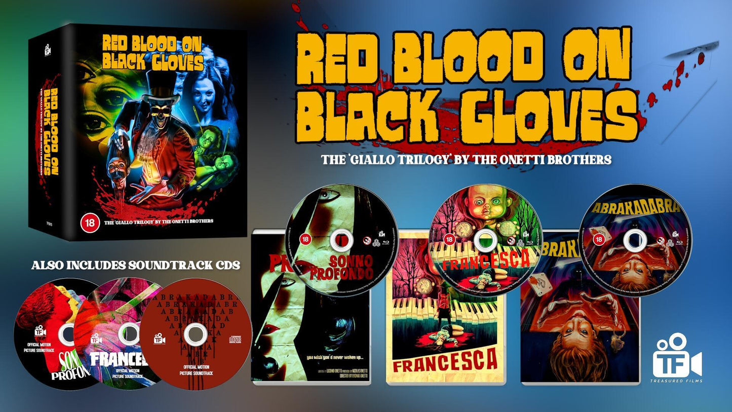 Red Blood On Black Gloves - The Giallo Trilogy (Limited Edition) [Blu-ray] [UK]