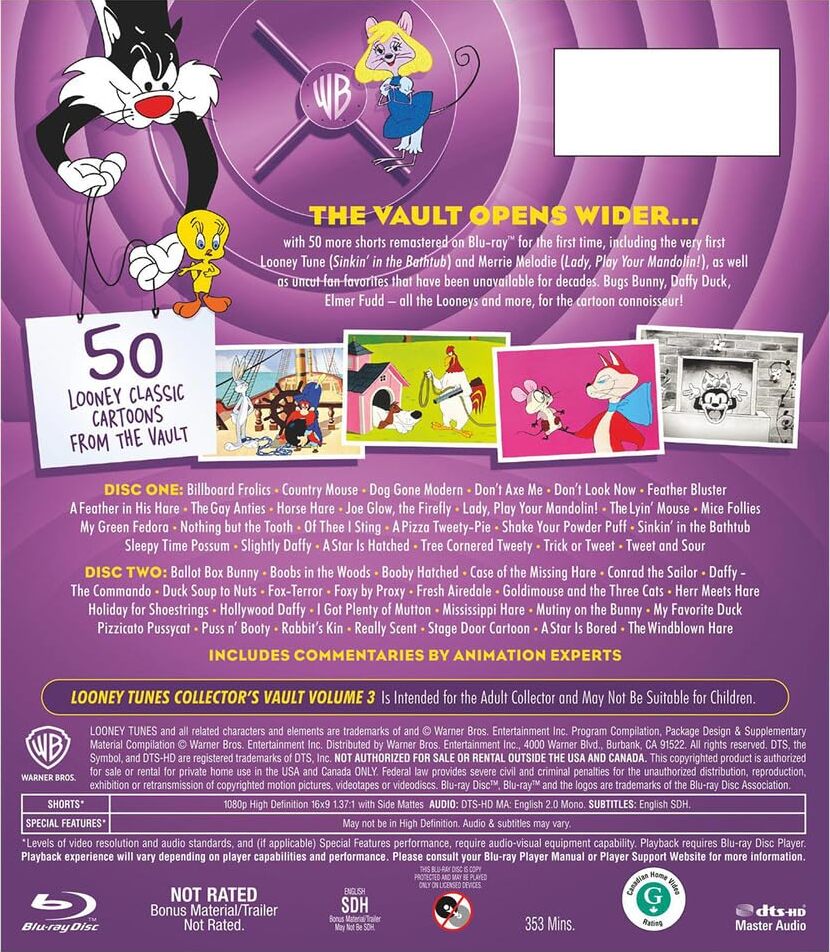 Looney Tunes Collector's Vault Volume 3 [Blu-ray] [US]