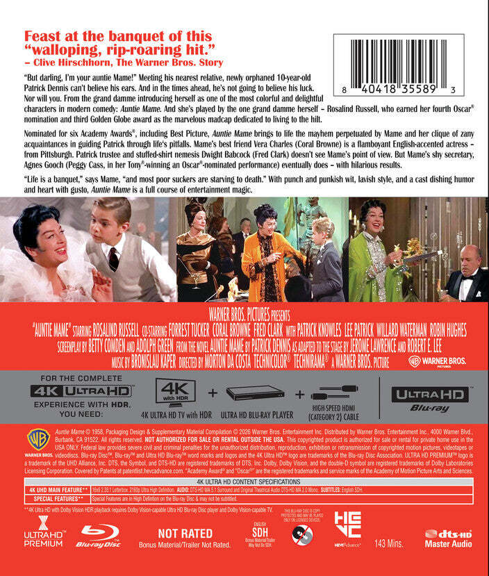 Auntie Mame [4K UHD] [US]