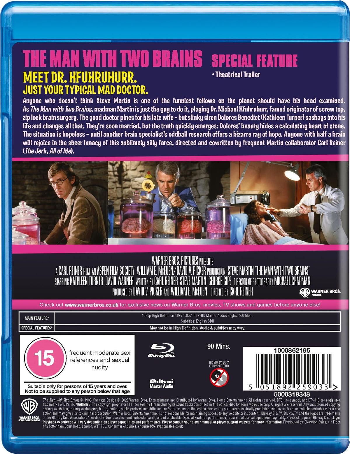 The Man With Two Brains [Blu-ray] [UK]