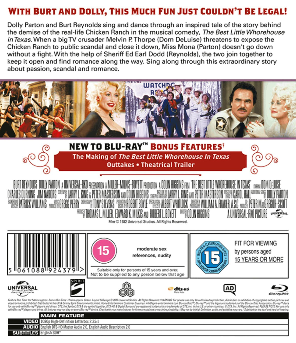 The Best Little Whorehouse in Texas [Blu-ray] [UK]