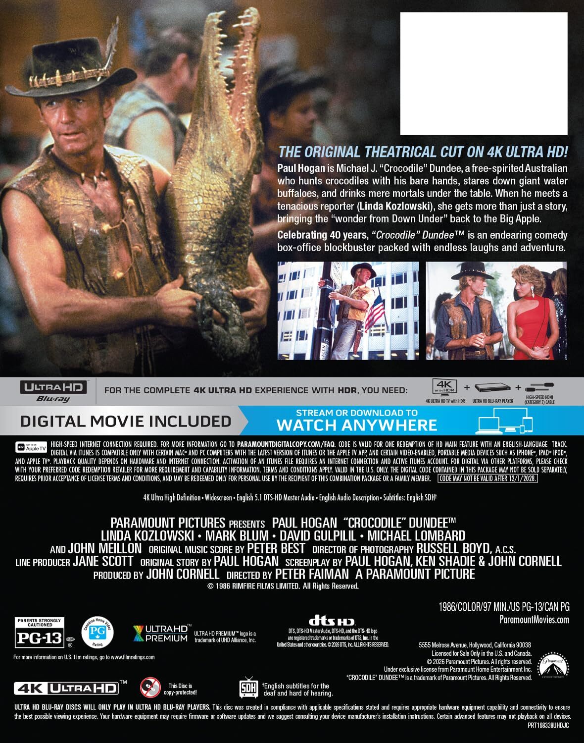 Crocodile Dundee [Steelbook] [4K UHD] [US]