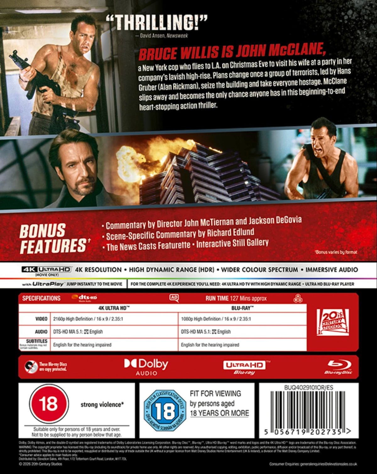 Die Hard [4K UHD] [UK]