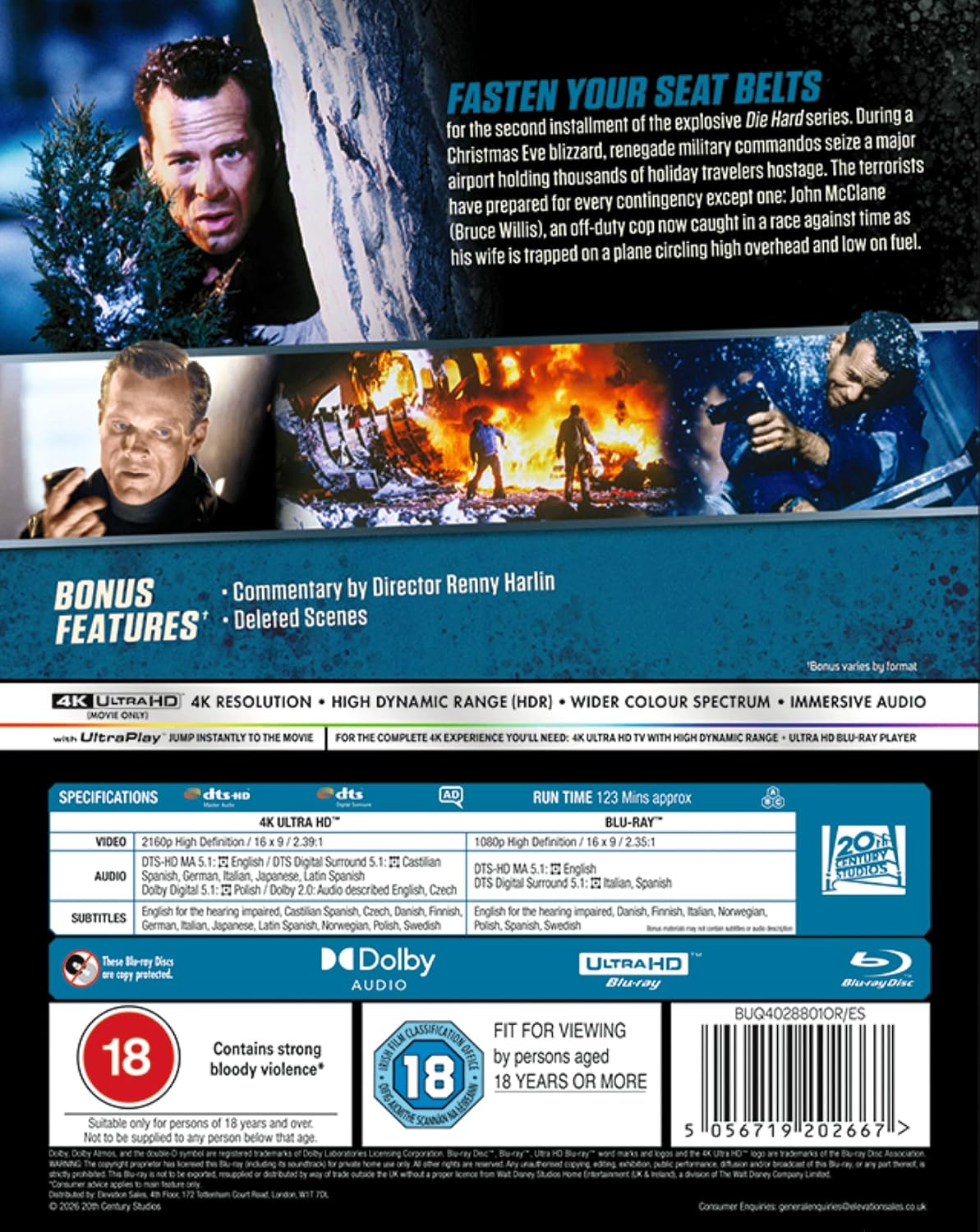 Die Hard 2 [4K UHD] [UK]
