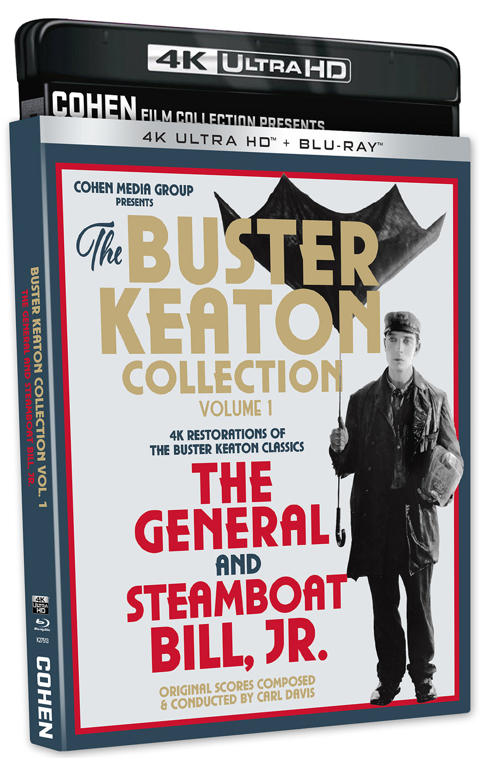 Buster Keaton Collection Volume 1: The General and Steamboat Bill, Jr. [4K UHD] [US]