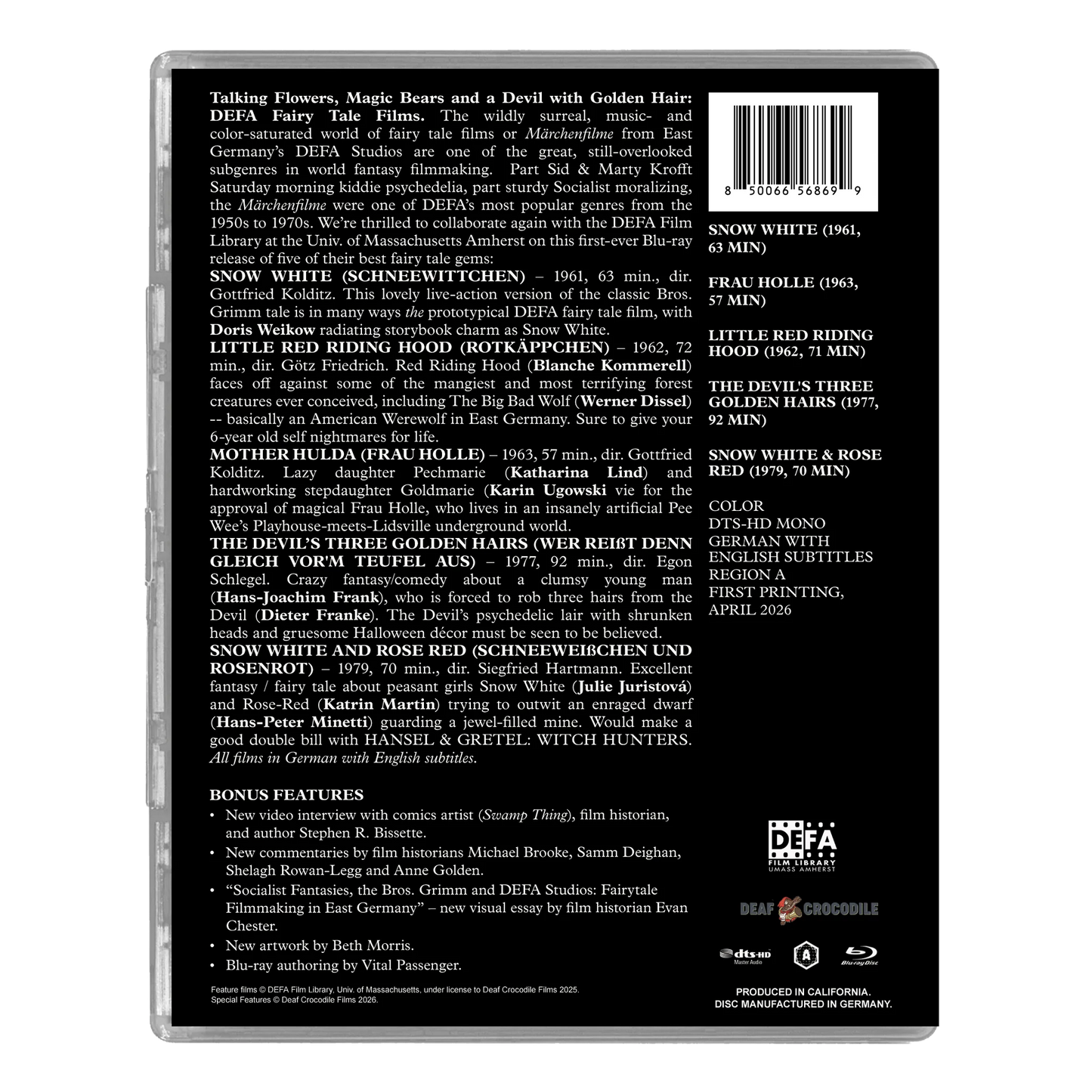 DEFA Fairy Tales (Deluxe Limited Edition) [Blu-ray] [US]