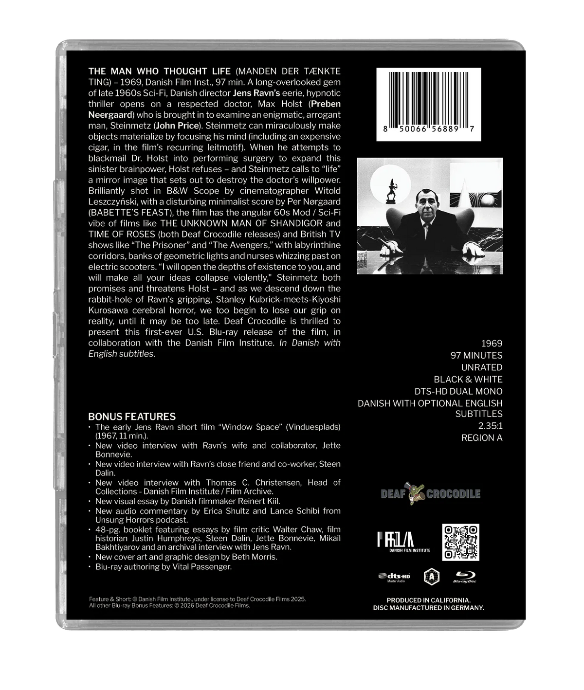 The Man Who Thought Life (Limited Edition) [Blu-ray] [US]