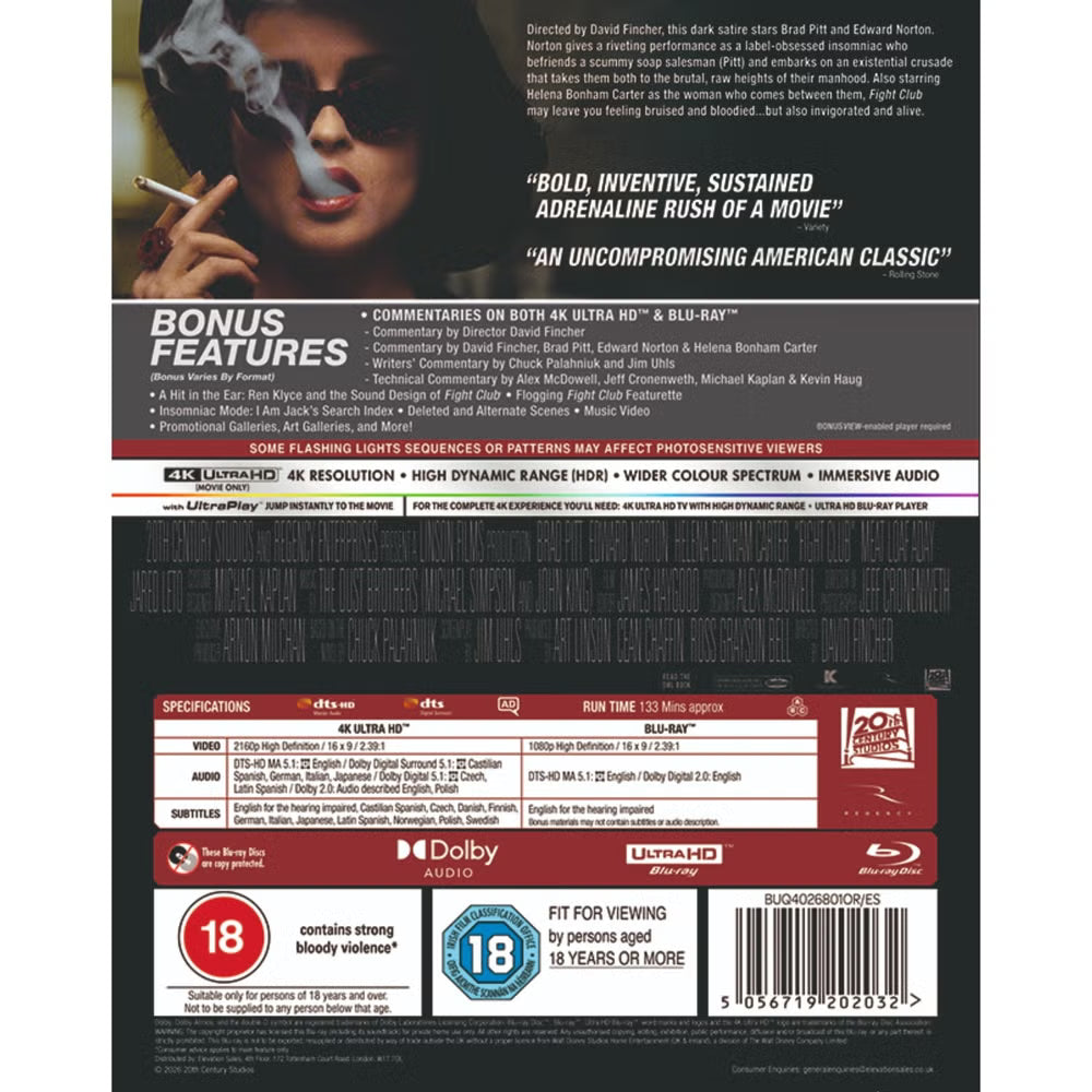 Fight Club [4K UHD] [UK]