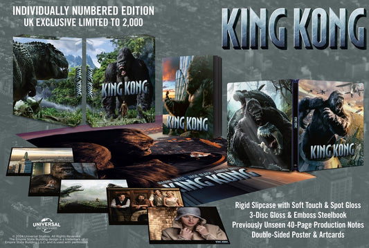King Kong (2005) Limited Ultimate Collectors Edition [Steelbook] [4K UHD + Blu-ray] [UK]
